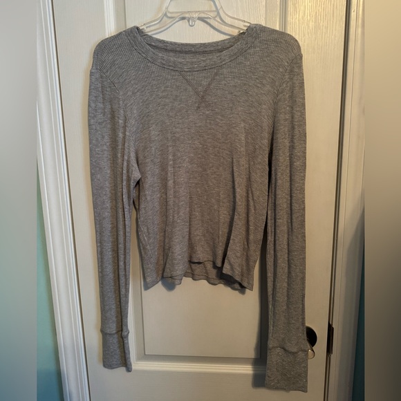 aerie Tops - Aerie grey thermal long sleeve
